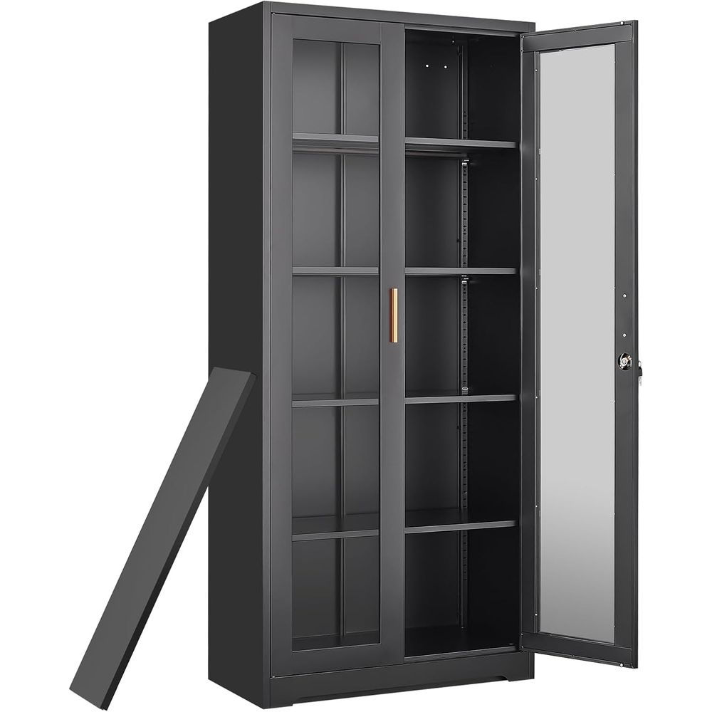 Storage - خزانة عرض كوريو بباب زجاجي، خزانة