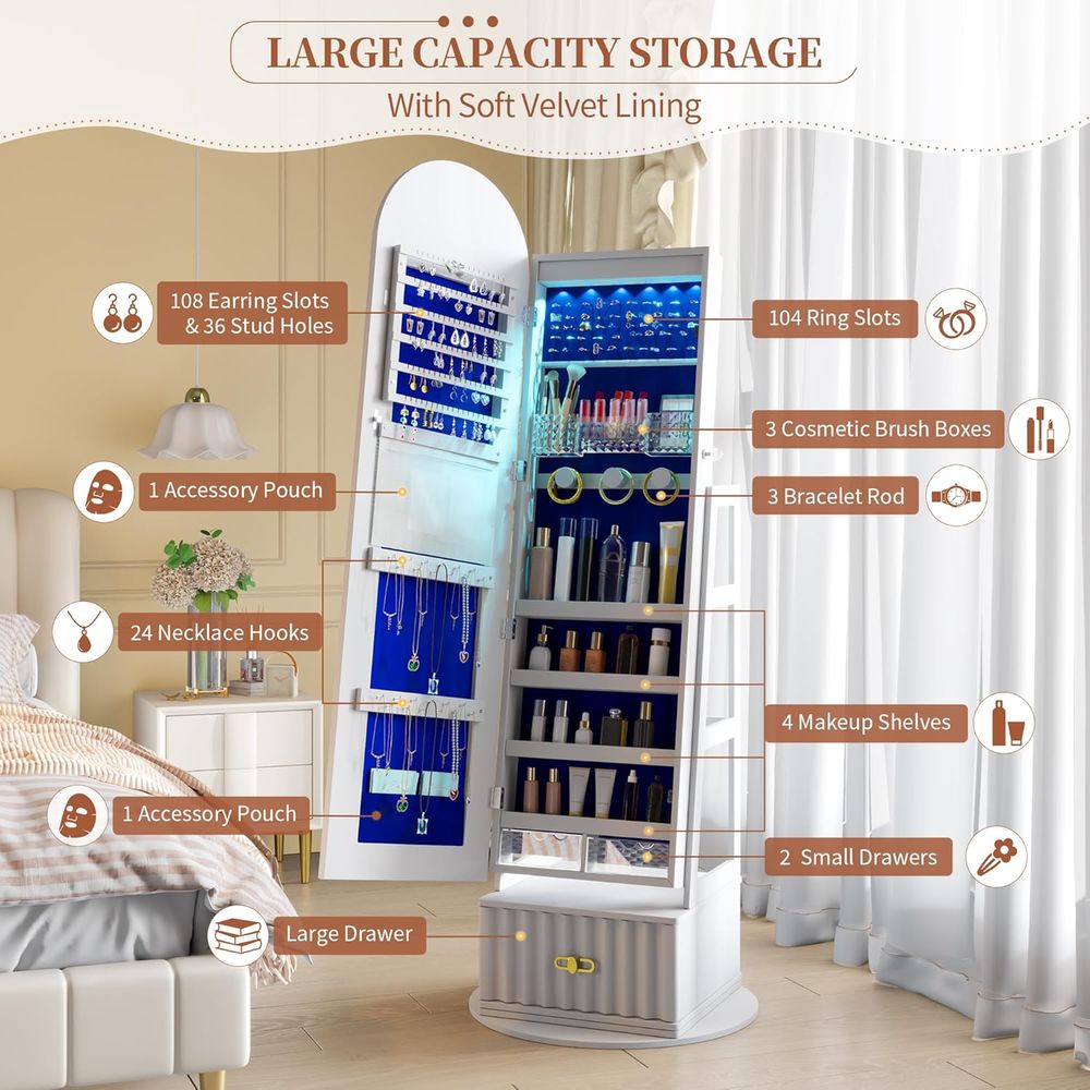 خزانة ملابس بمرآة كاملة الطول  - مراجعة Storage وسعره