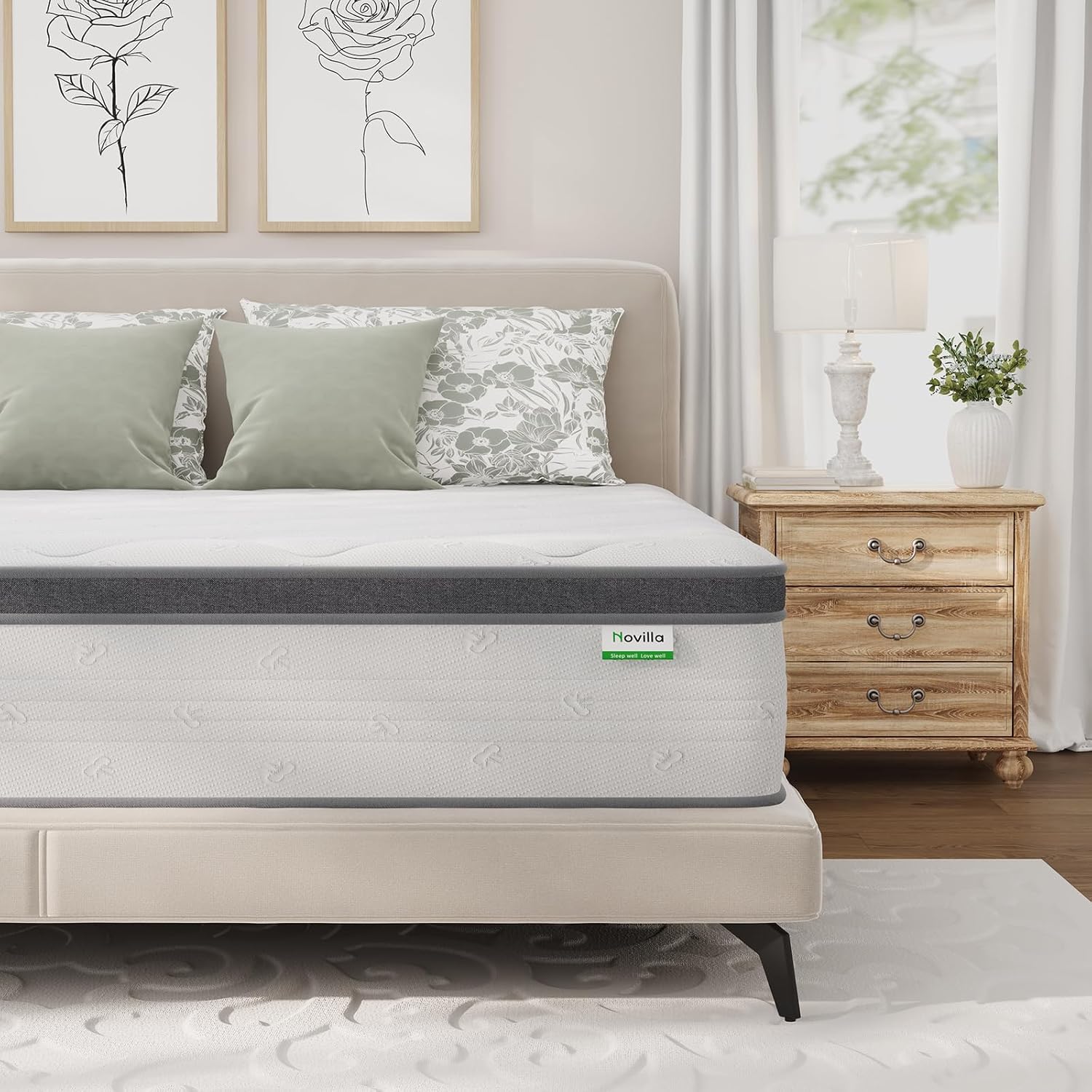 مرتبة كوين 14 بوصة، مرتبة هجين - مراجعة Memory Foam Mattress In A Box Queen وسعره
