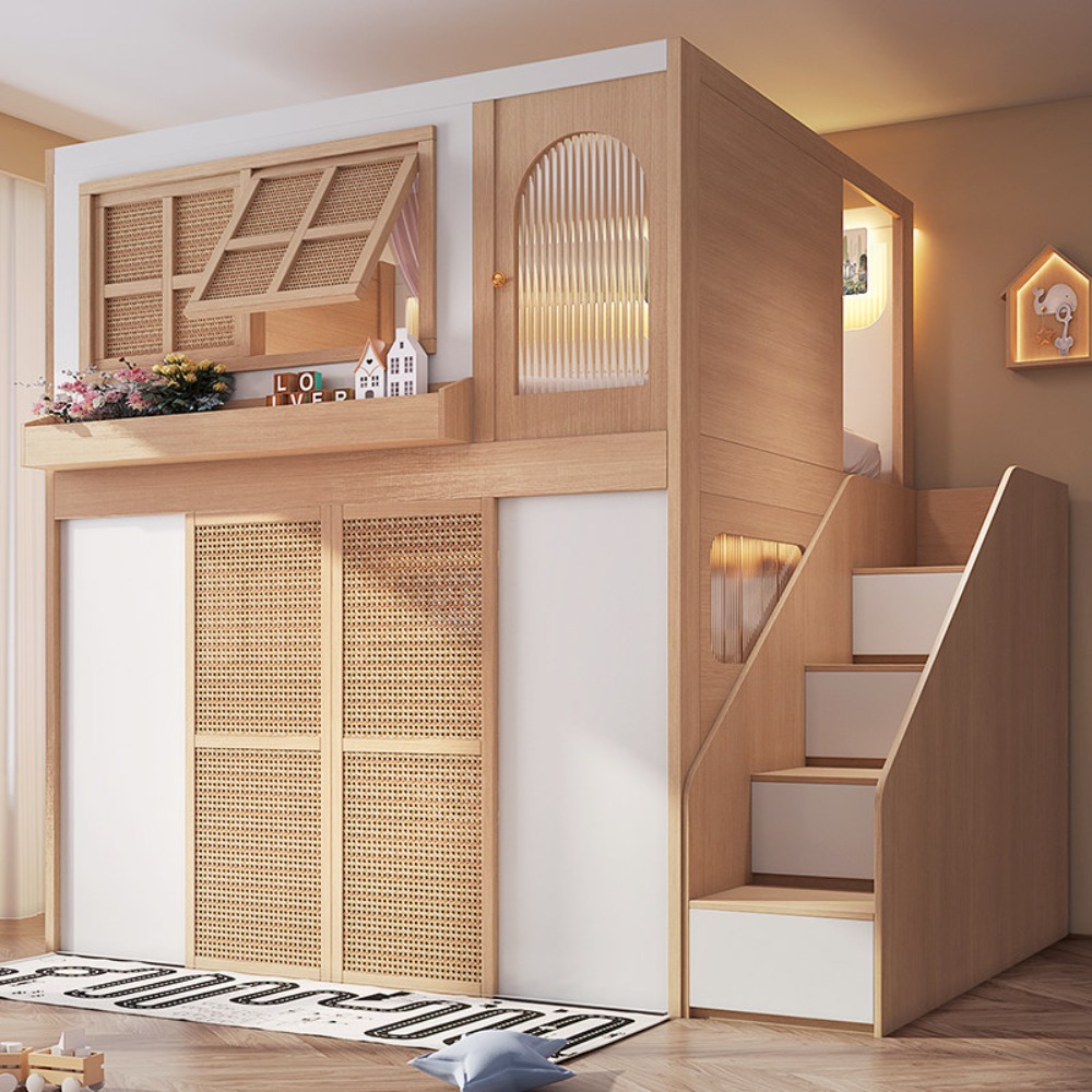سرير بطابقين مع مناطق خصوصية م - مراجعة Bunk Bed With Stairs And Slide وسعره