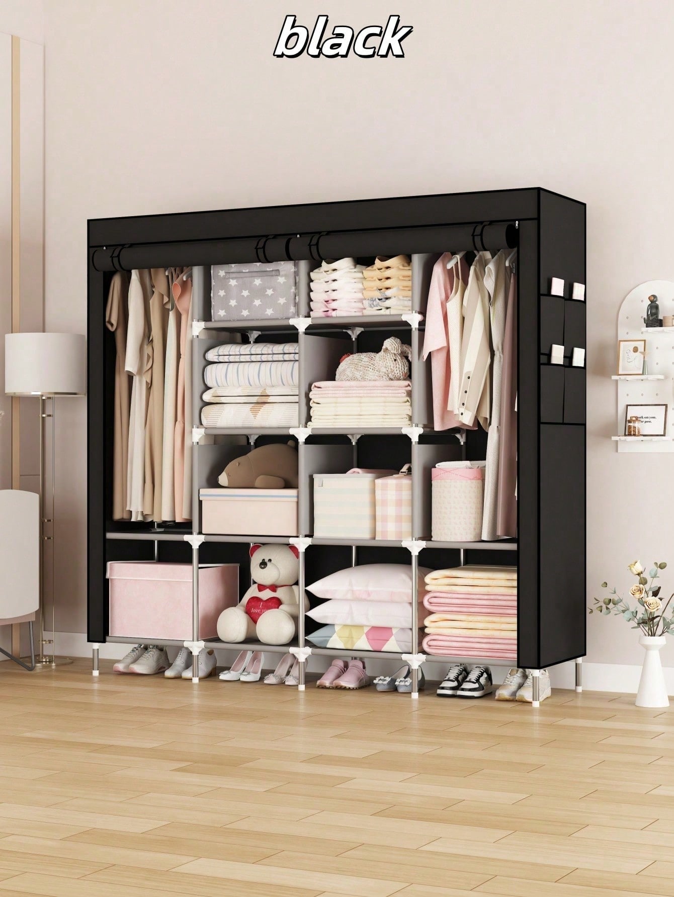 خزانة ملابس محمولة كبيرة حديثة - مراجعة Wardrobe Closet Portable Fabric Cover وسعره