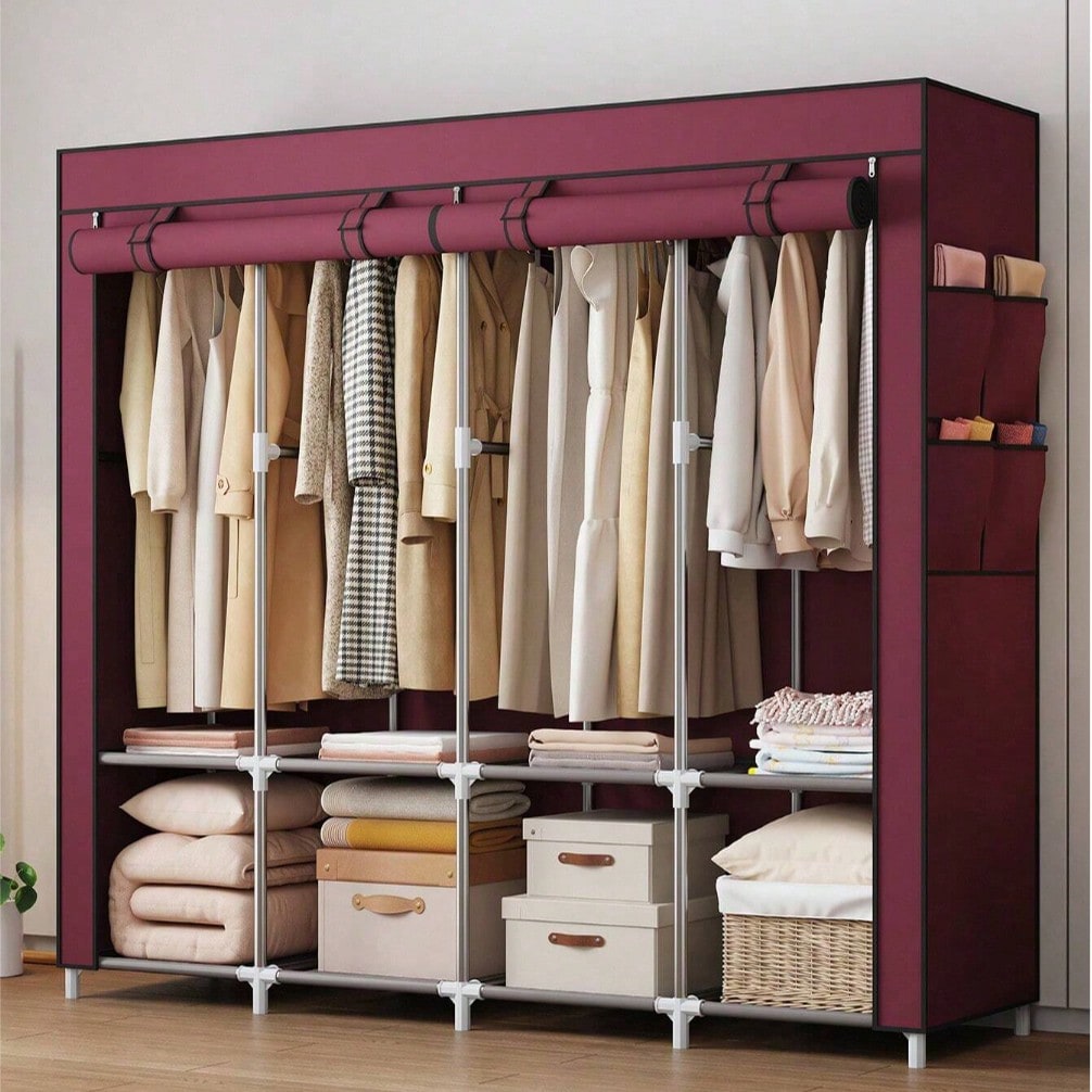 خزانة ملابس محمولة كبيرة حديثة - مراجعة Wardrobe Closet Portable Fabric Cover وسعره